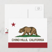 California State Flag Chino Hills Briefkaart (Voorkant / Achterkant)
