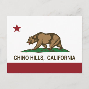 California State Flag Chino Hills Briefkaart