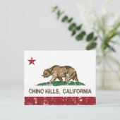 California State Flag Chino Hills Briefkaart (Staand voorkant)