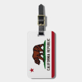 California State Flag Custom Bagagelabel (Voorkant verticaal)