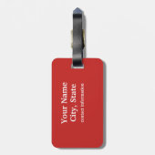 California State Flag Custom Bagagelabel (Achterkant verticaal)