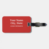 California State Flag Custom Bagagelabel (Achterkant horizontaal)