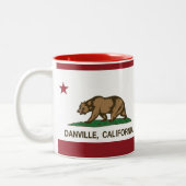 California State Flag Danville Tweekleurige Koffiemok (Links)