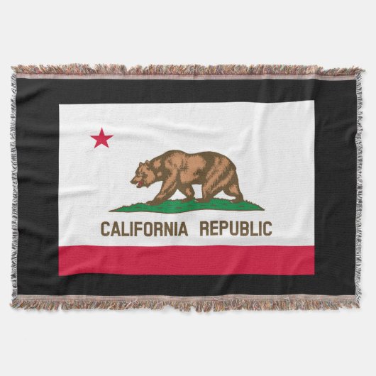 California State Flag Design Decor Deken (Voorkant)