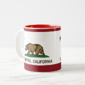 California State Flag El Centro Tweekleurige Koffiemok (Voorkant links)