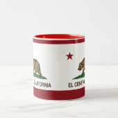 California State Flag El Centro Tweekleurige Koffiemok (Center)