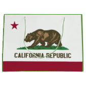 California State Flag Gift Bag Large Cadeautasje (Voorkant)