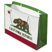 California State Flag Gift Bag Large Cadeautasje (Achterkant Gekanteld)