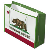 California State Flag Gift Bag Large Cadeautasje (Voorkant Gekanteld)