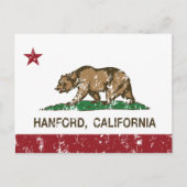 California State Flag Hanford Briefkaart (Voorkant)
