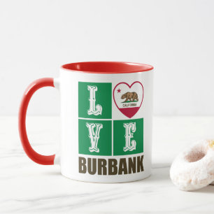 California State Flag Heart Burbank Mok
