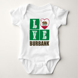 California State Flag Heart Burbank Romper