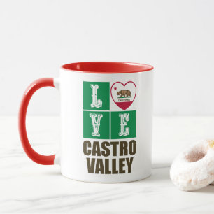California State Flag Heart Castro Valley Mok