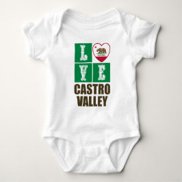 California State Flag Heart Castro Valley Romper