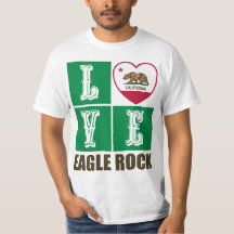 California State Flag Heart Eagle Rock