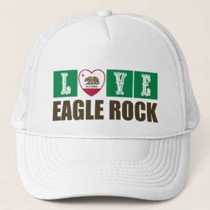 California State Flag Heart Eagle Rock Trucker Pet