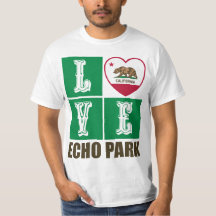 California State Flag Heart Echo Park