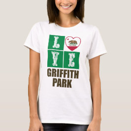 California State Flag Heart Griffith Park T-shirt