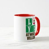 California State Flag Heart Love Atwater Village Mok (Voorkant rechts)