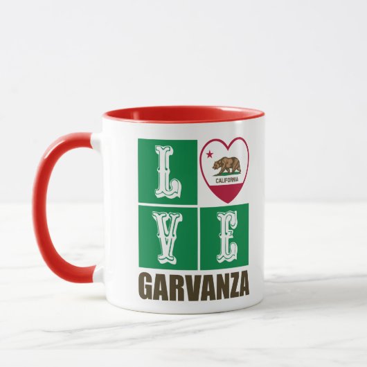 California State Flag Heart Love Garvanza Mok (Links)