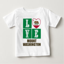 California State Flag Heart Love Mount Washington