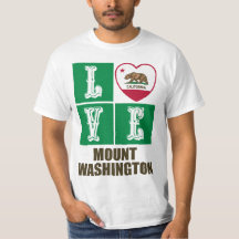 California State Flag Heart Love Mount Washington