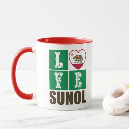 California State Flag Heart Love Sunol Mok (Met donut)