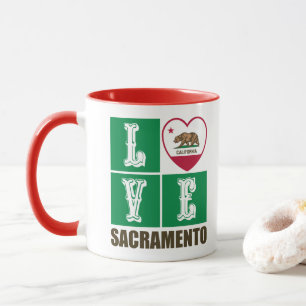 California State Flag Heart Sacramento Mok