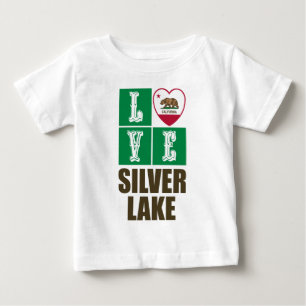 California State Flag Heart Silver Lake