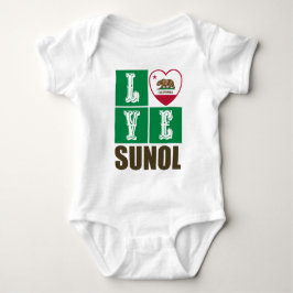 California State Flag Heart Sunol Romper