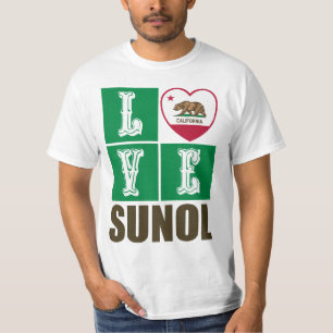 California State Flag Heart Sunol T-shirt