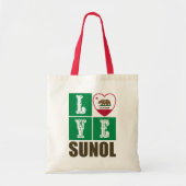 California State Flag Heart Sunol Tote Bag (Voorkant)