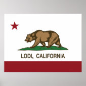 California State Flag Lodi Poster (Voorkant)