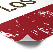 California State Flag Los Gatos Poster (Hoek)