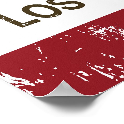 California State Flag Los Gatos Poster (Hoek)