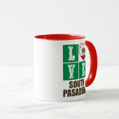 California State Flag Love South Pasadena Mok (Voorkant rechts)