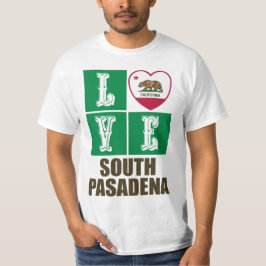 California State Flag Love South Pasadena T-shirt