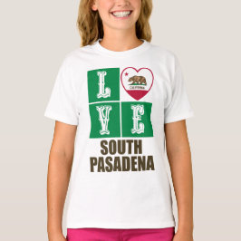 California State Flag Love South Pasadena T-shirt
