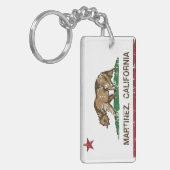 California State Flag Martinez Sleutelhanger (Voorkant Links)