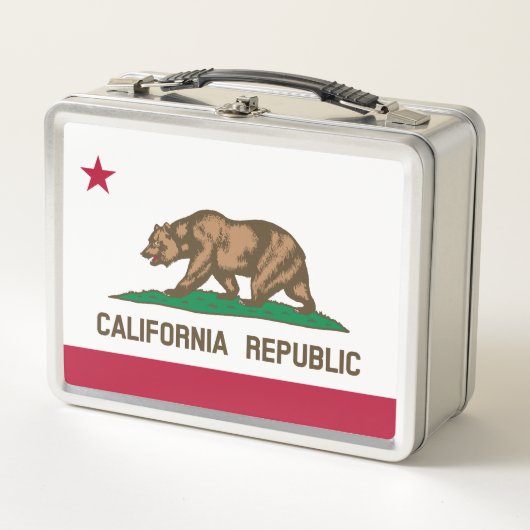 California State Flag Metal Lunch Box (Voorkant)