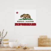 California State Flag Modesto Poster (Keuken)