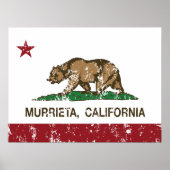 California State Flag Murrieta Poster (Voorkant)
