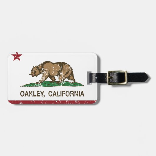 California State Flag Oakley Bagagelabel (Voorkant horizontaal)