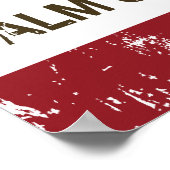 California State Flag Palm Springs Poster (Hoek)