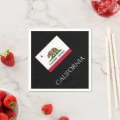 California State Flag Paper Napkins van Janz Servetten (Insitu)