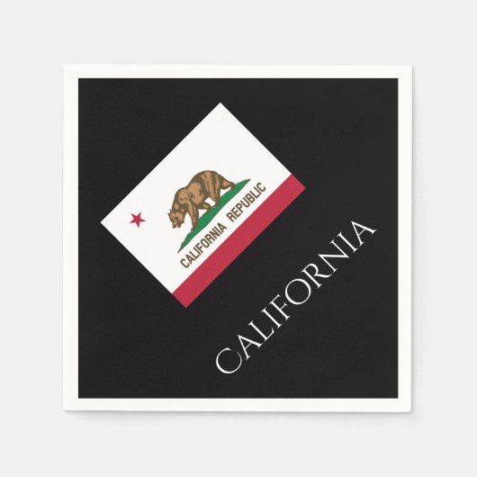 California State Flag Paper Napkins van Janz Servetten (Voorkant)