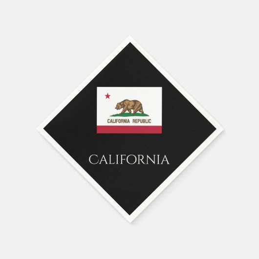 California State Flag Paper Napkins van Janz Servetten (Hoek)