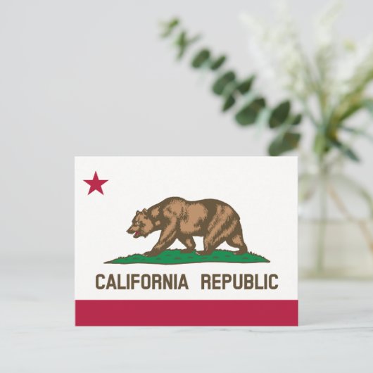 California State Flag.png Briefkaart (Staand voorkant)