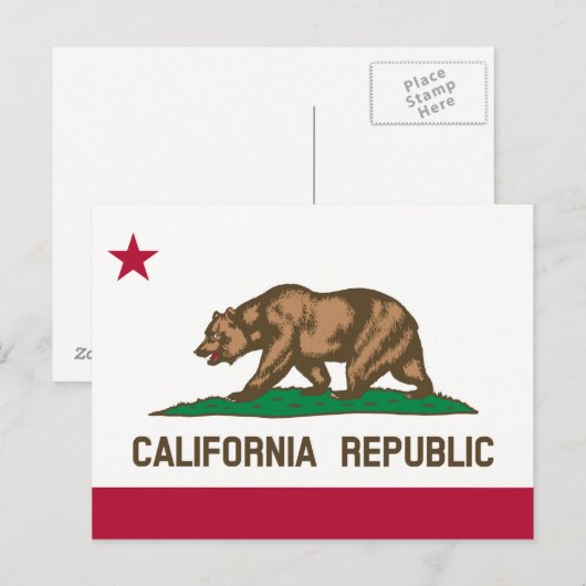 California State Flag.png Briefkaart (Voorkant / Achterkant)