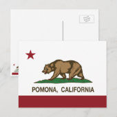 California State Flag Pomona Briefkaart (Voorkant / Achterkant)